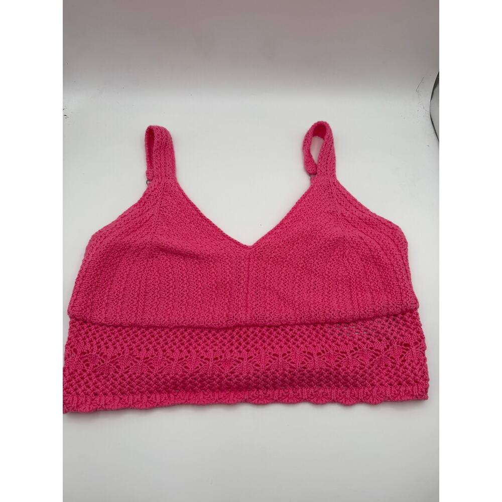 Hollister Pink Cropped Tank Top